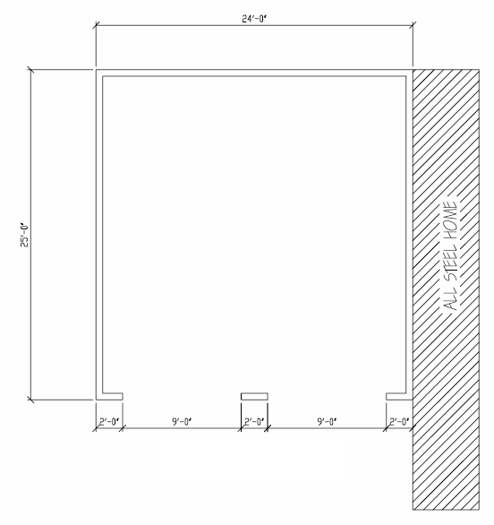 Garage Floor Plan #2B — Assign Commercial Group — Jacksonville, Florida