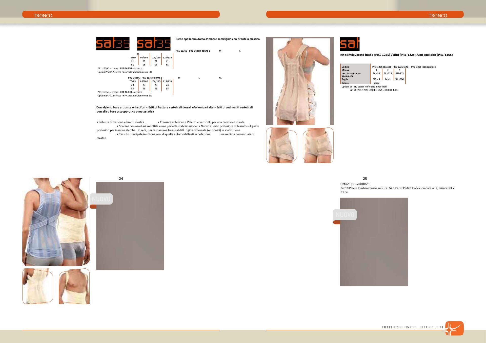 Volantino corsetto ortopedico