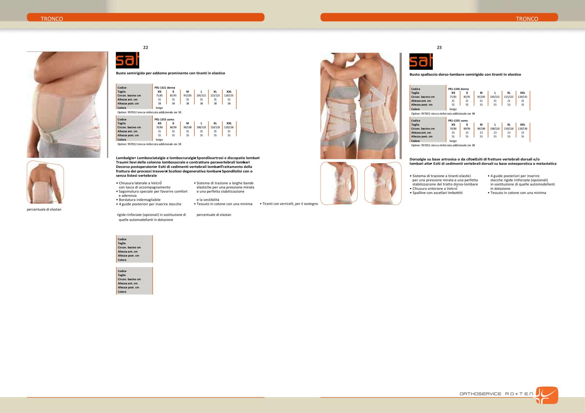 Volantino corsetto sanitario