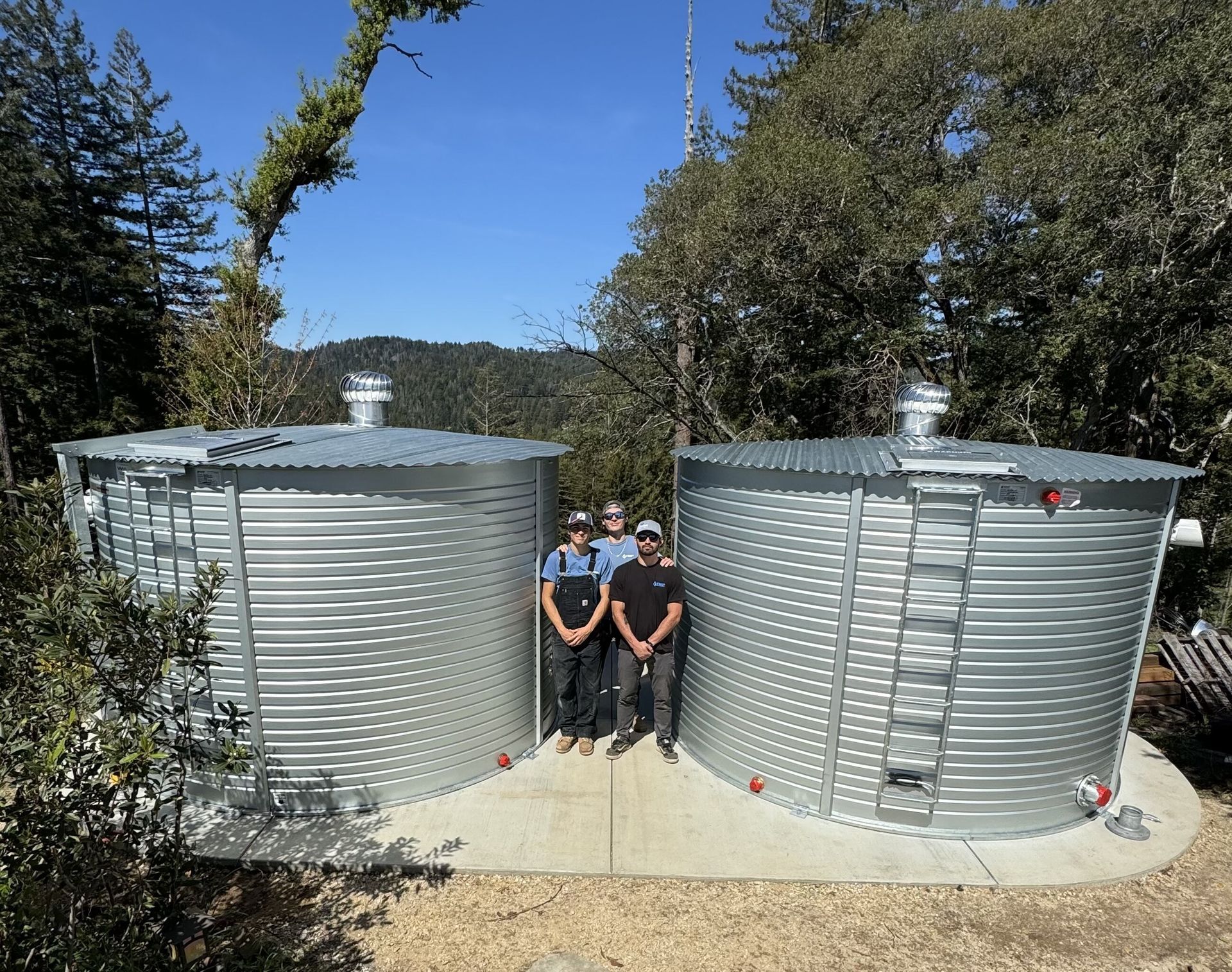 Water Storage Tanks in Santa Cruz, CA | Travis Martin Plumbing Inc.