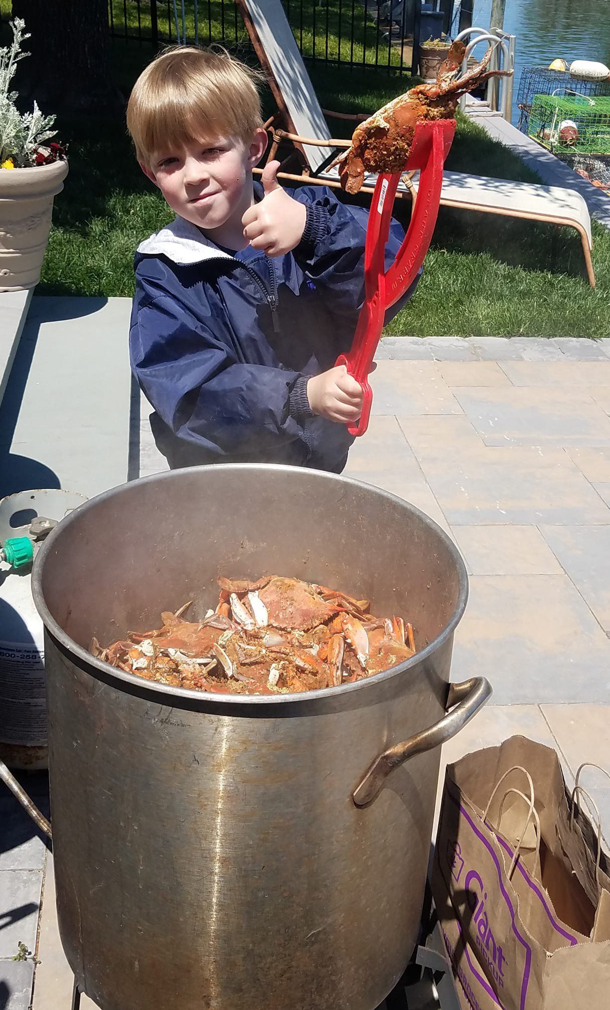 Kid Thumb's Up — Bozman, MD — PT Hambleton Seafood