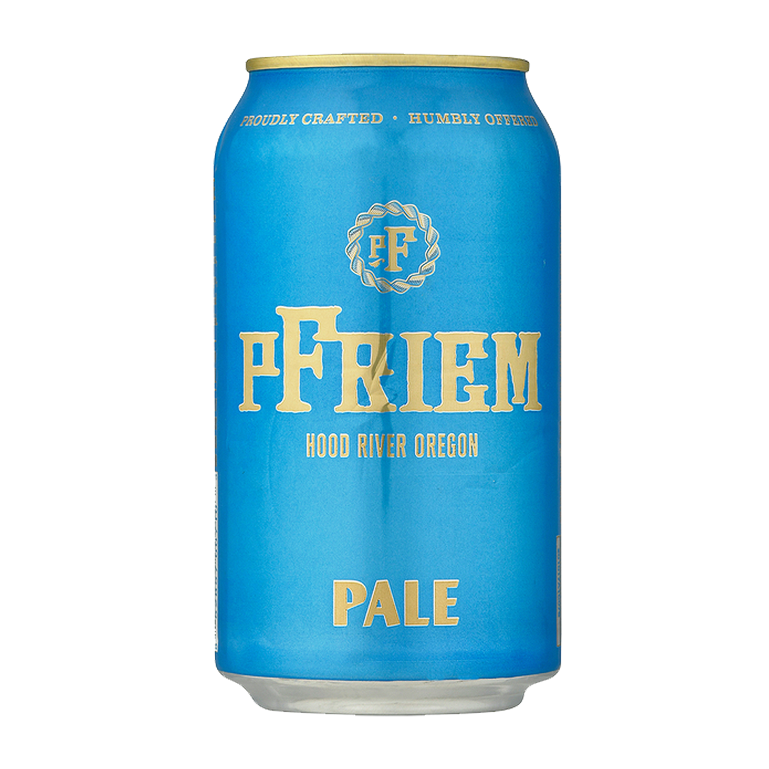 Blue can of pFriem Pale beer, 