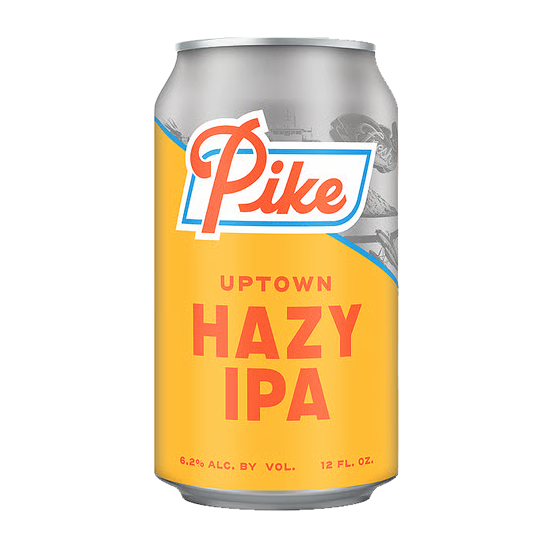 A silver beer can with 