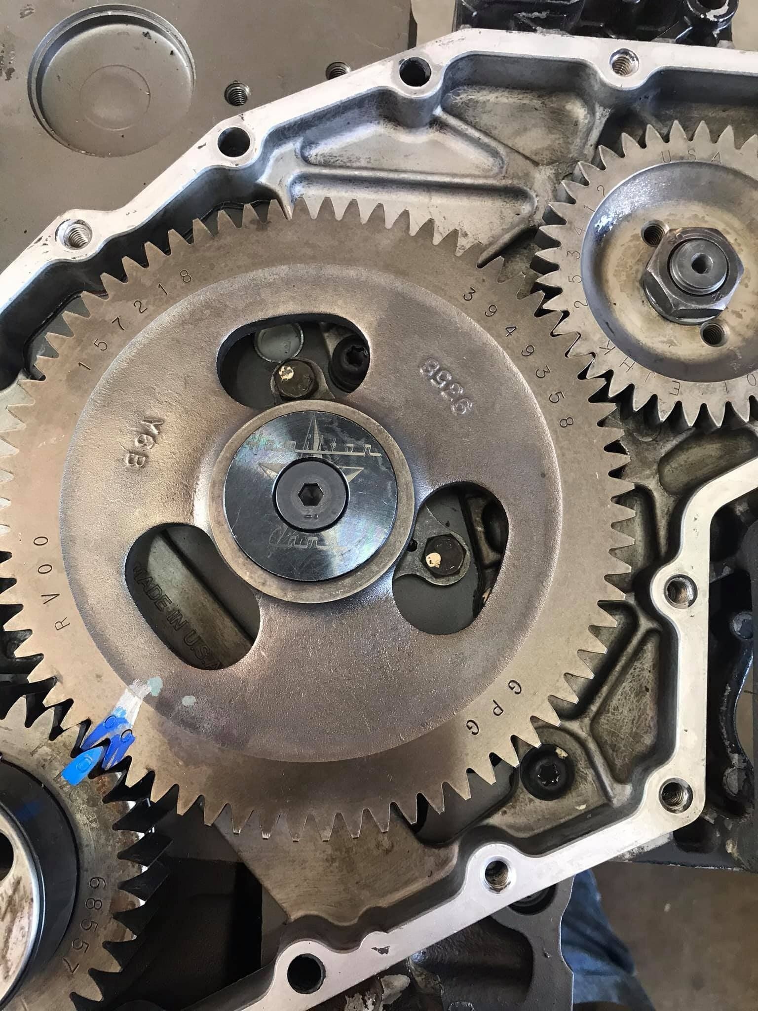 A close up of a gear on a machine.