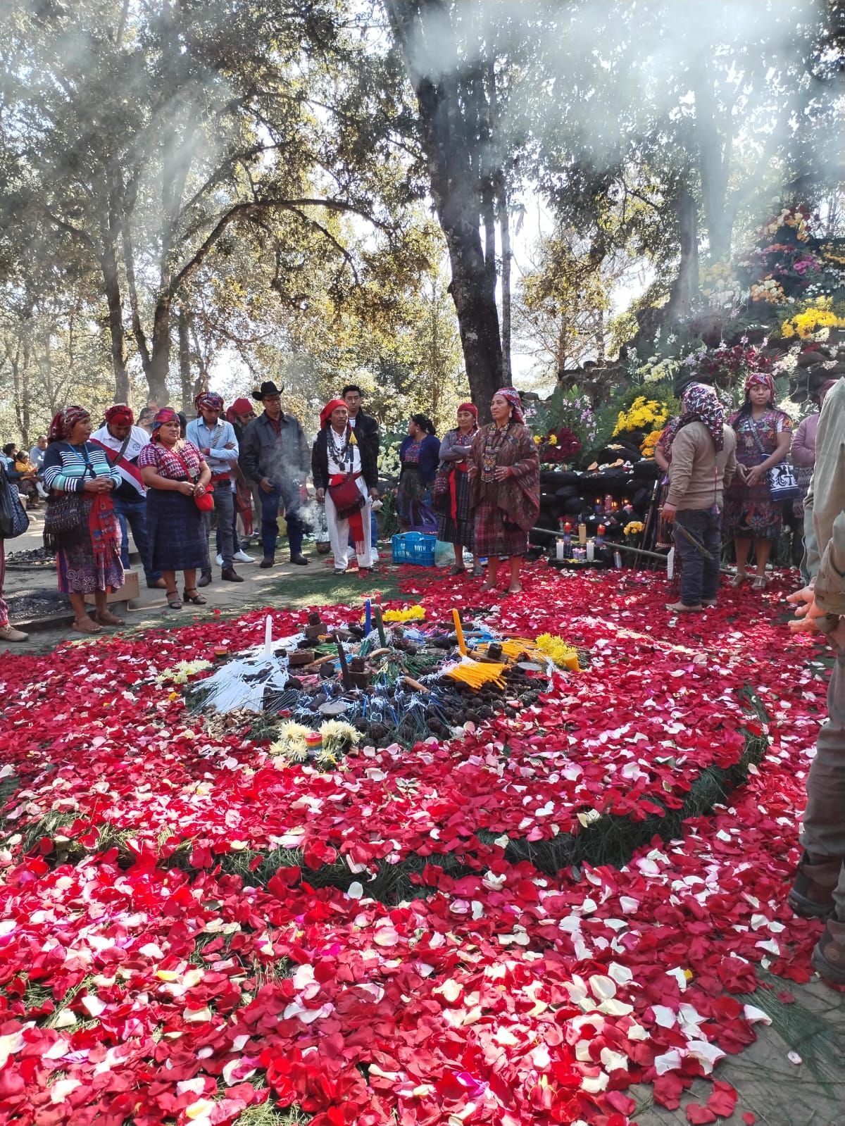 Iximche con ceremonias Mayas