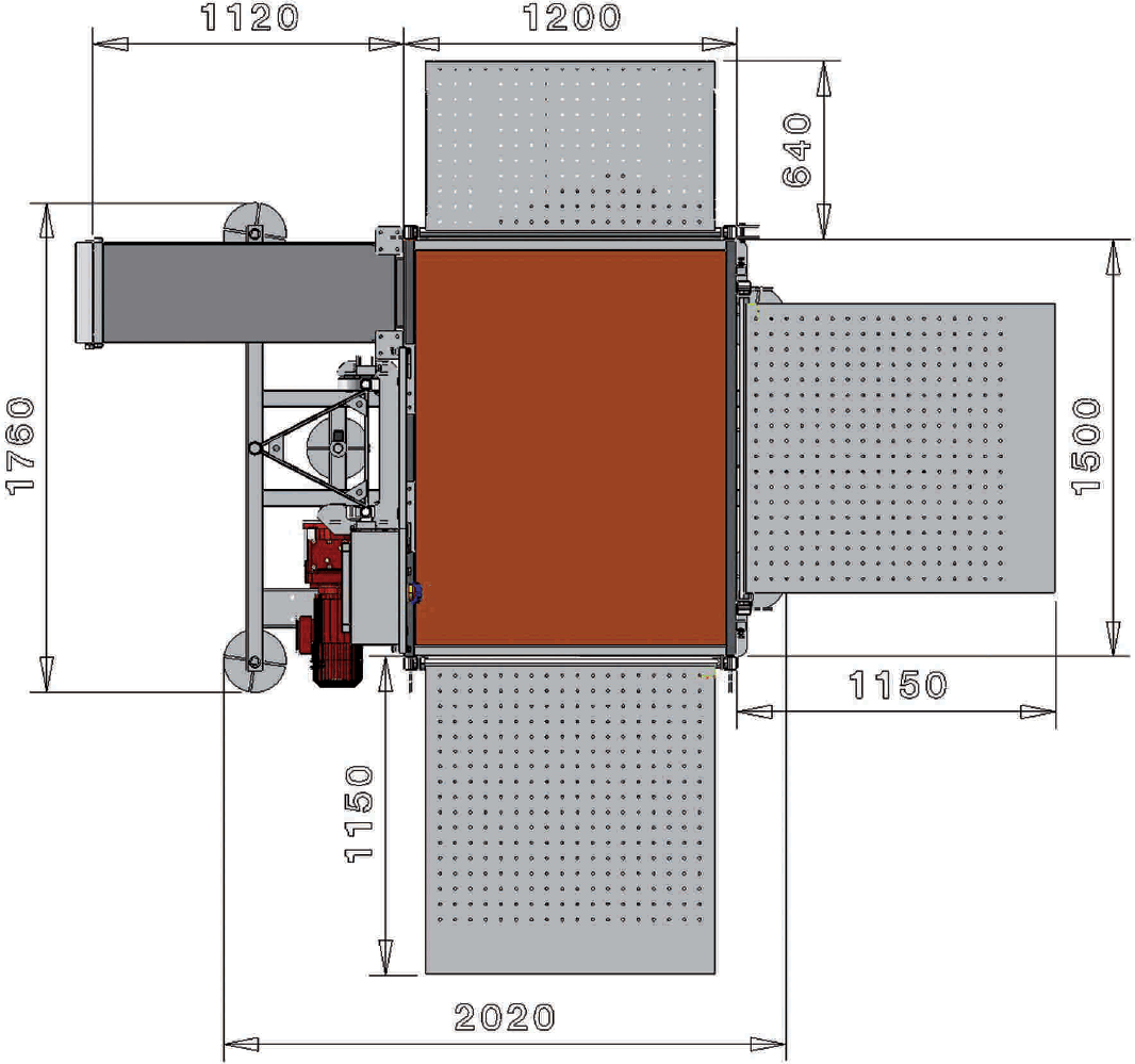 Ascensore con piattaforma di carico PT 900m scheda tecnica
