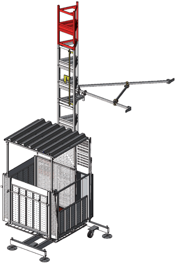 Ascensore con piattaforma di carico PT 900m