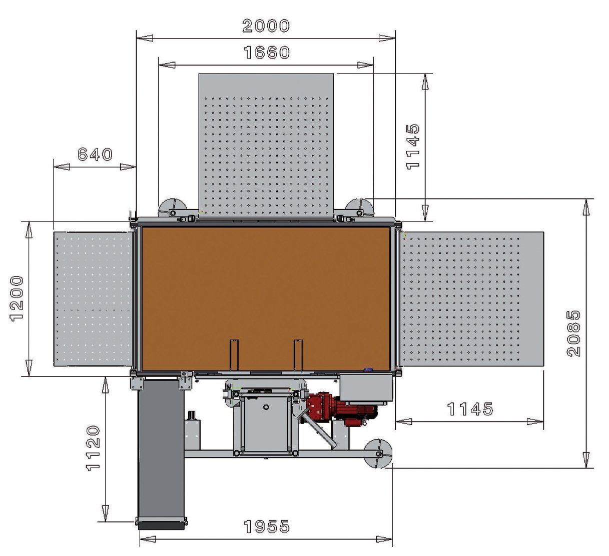 Ascensore con piattaforma di carico PT 1200 scheda tecnica