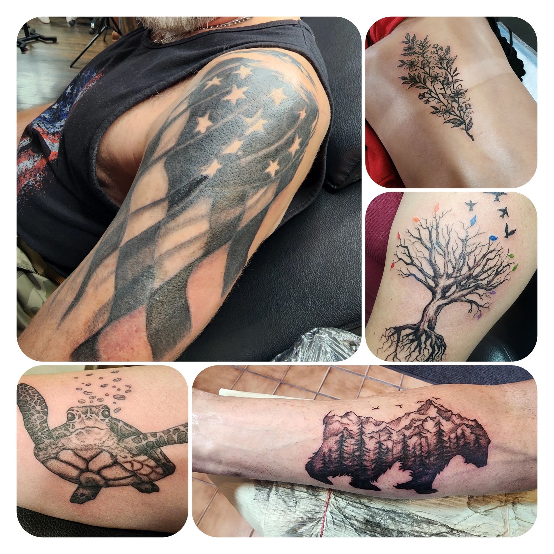 close up of a double nostril piercing on a man