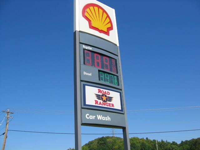 Tall Shell LED Message Center Signs