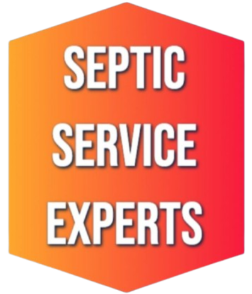 Orange and red hexagon with "SEPTIC SERVICE EXPERTS" in white text.