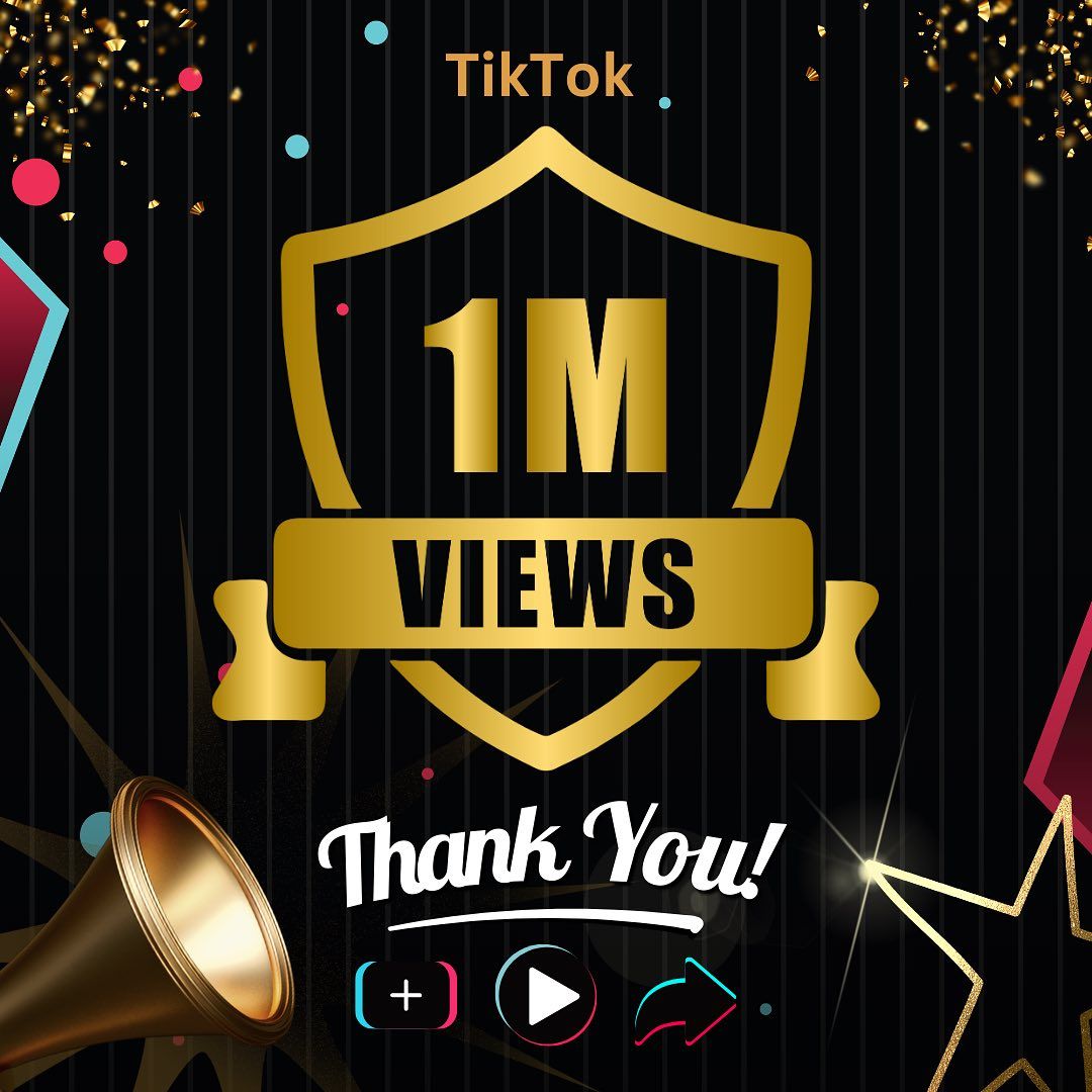 A poster that says 1m views on it