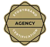 It is a badge that says storybrand agency certification.