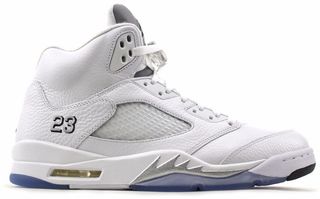  Nike Air Jordan 5 V white metallic silver