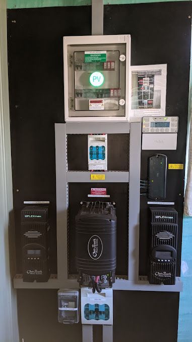 A Person is Working on an Electrical Box With a Screwdriver — Advantage Communications & Electrical in Maroochydore, QLD