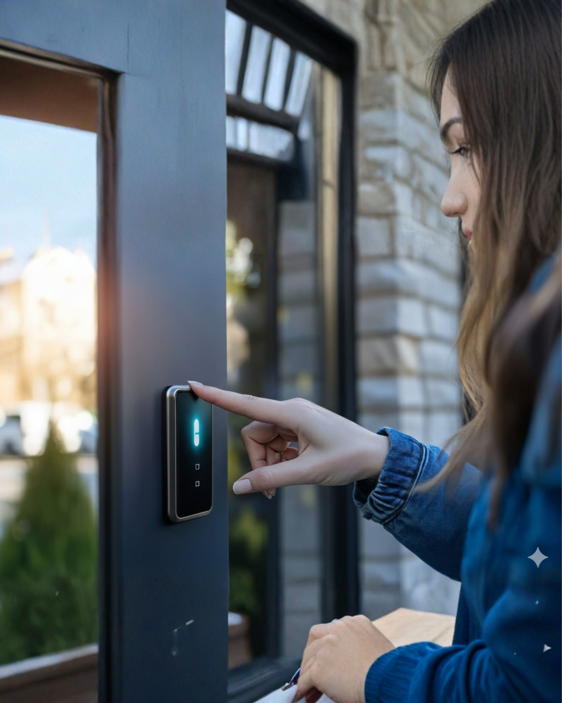 Dos cámaras de seguridad blancas montadas en una pared esquinera gris, apuntando hacia afuera.