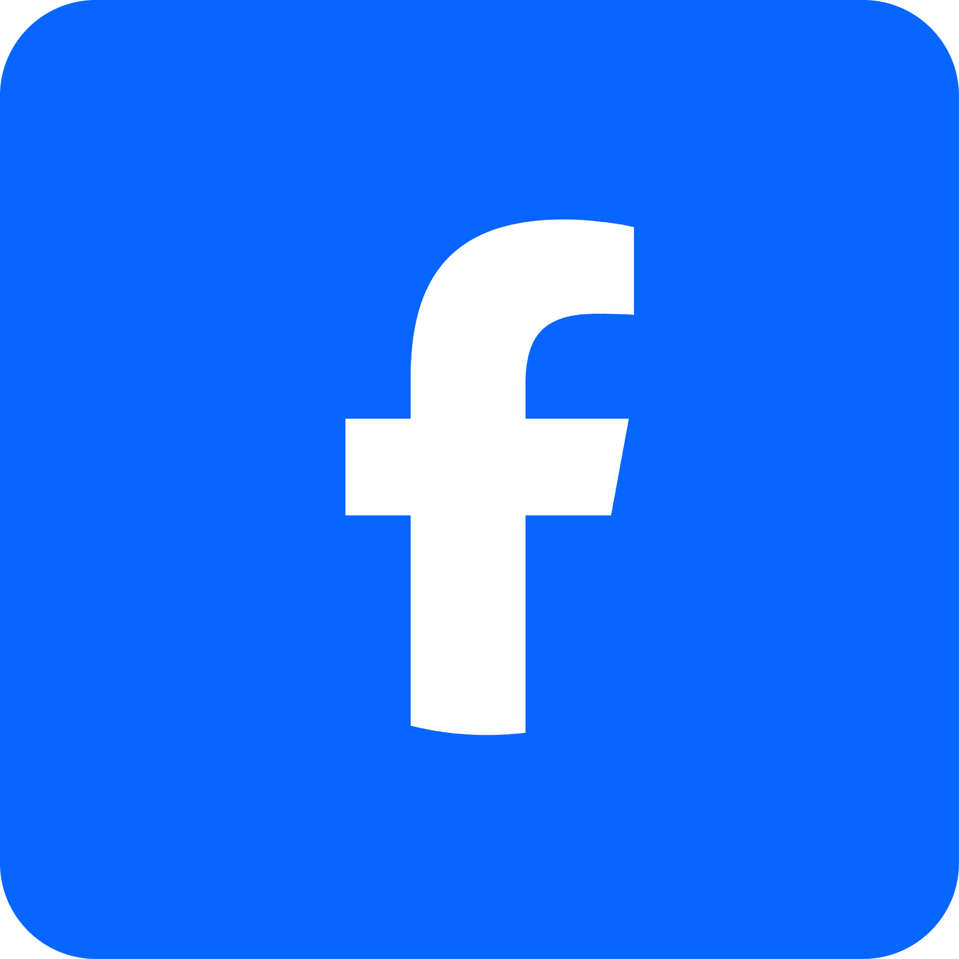 Facebook logo, white