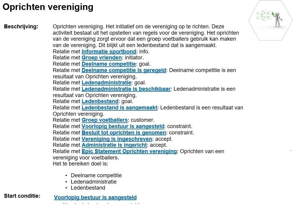 Webpage Epic oprichten vereniging