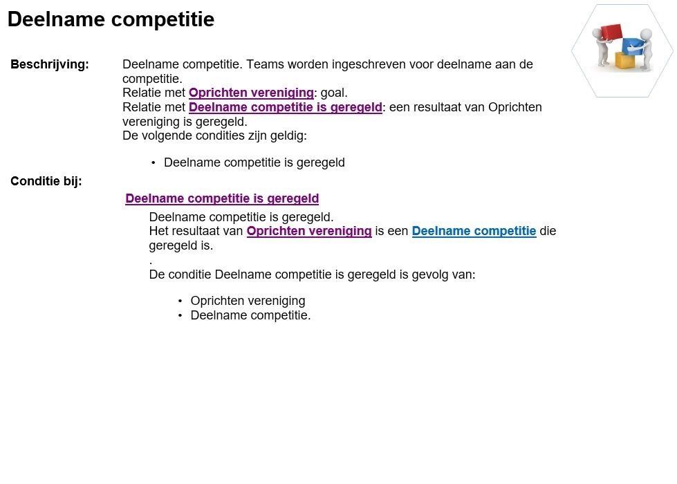 Webpage deelname competitie