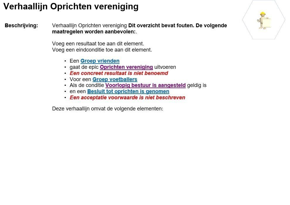 Geen acceptatie criteria