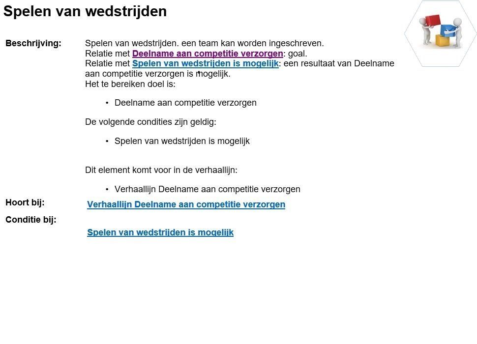 Webpage spelen van wedstijen