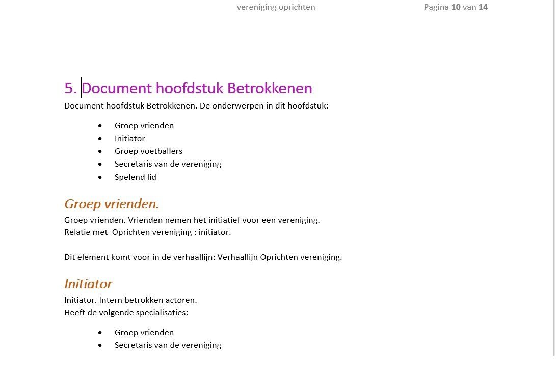 Document hoofdstuk actor