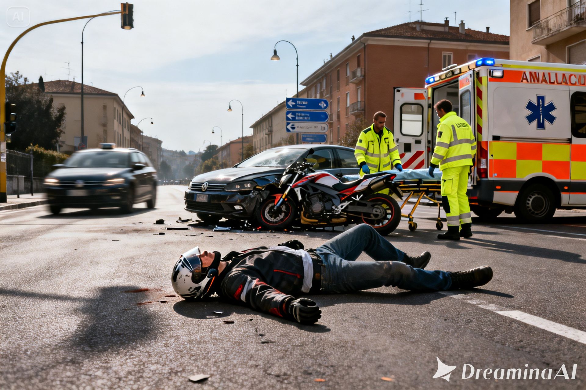 Cosa fare in caso di incidente con la moto?