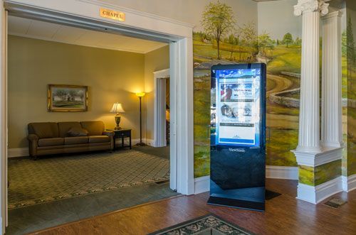 Cole & Garrett Funeral Home main lobby