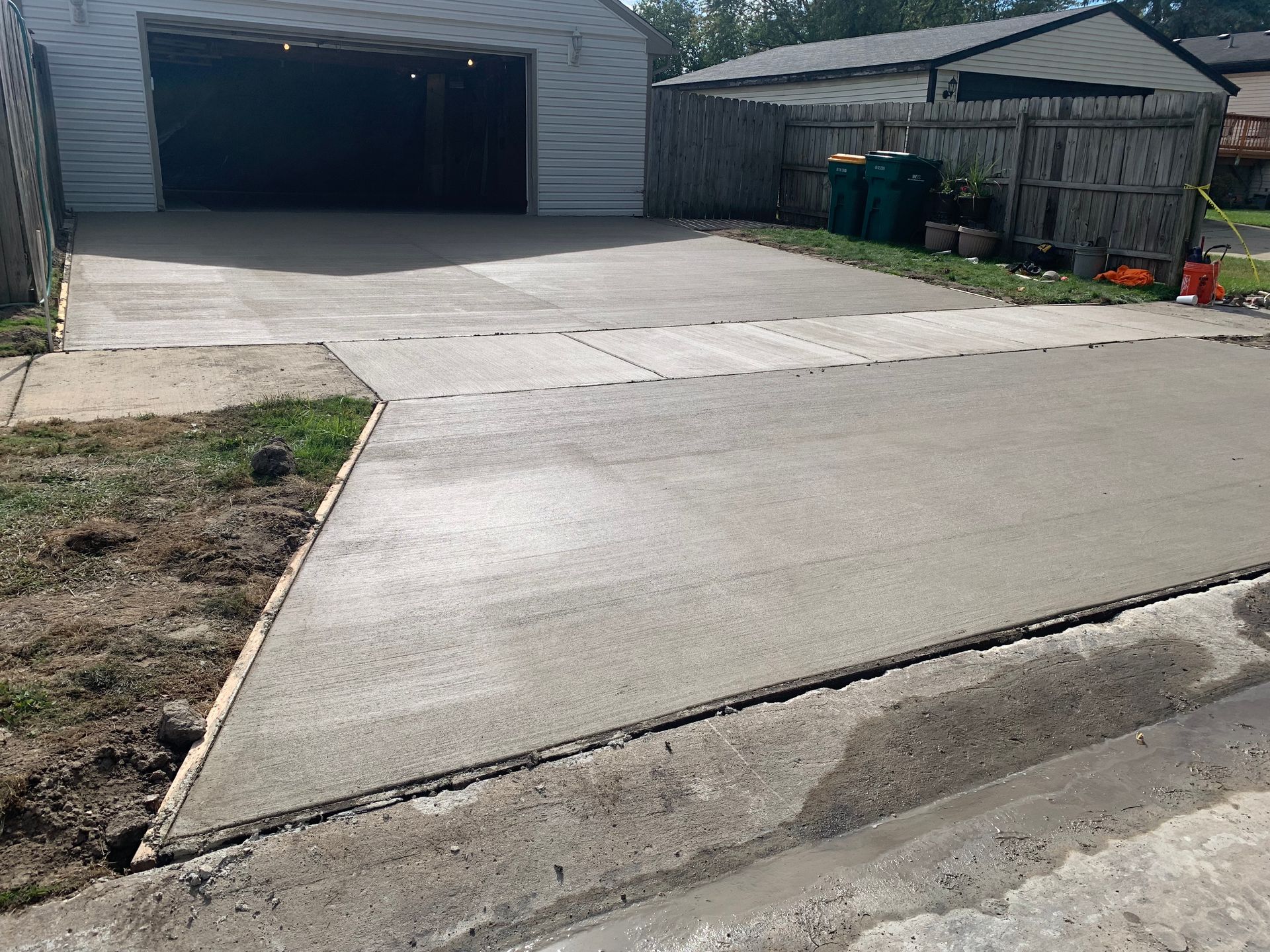 Driveway sidewalk and approach