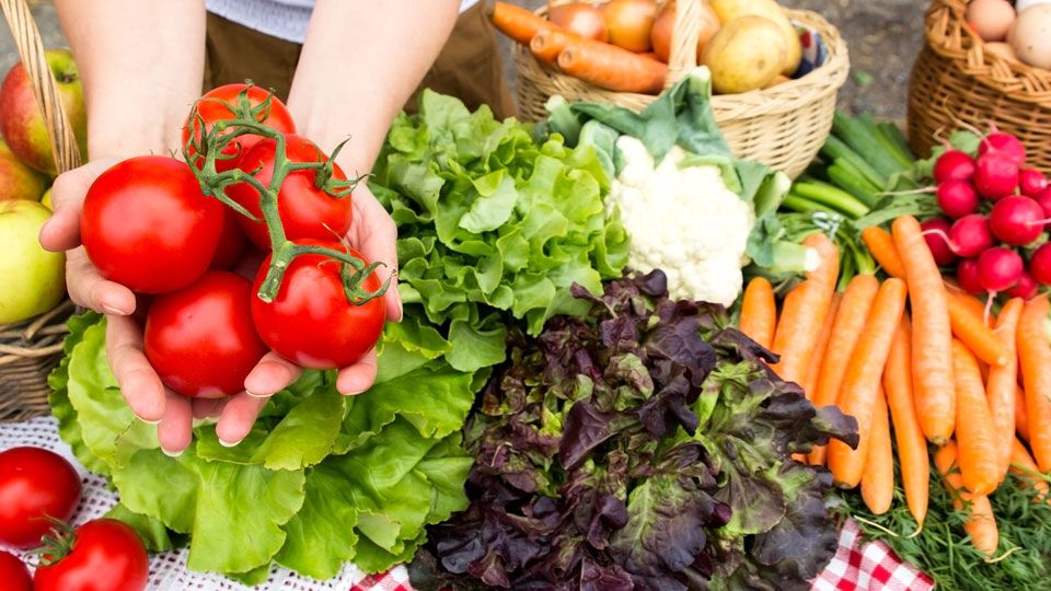 Gemüse vom Bio-Wochenmarkt