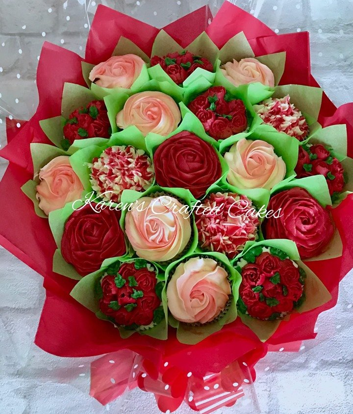 Stunning cup cake bouquet