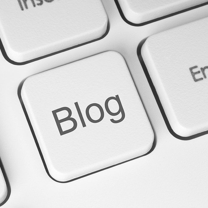 Blog key on keyboard