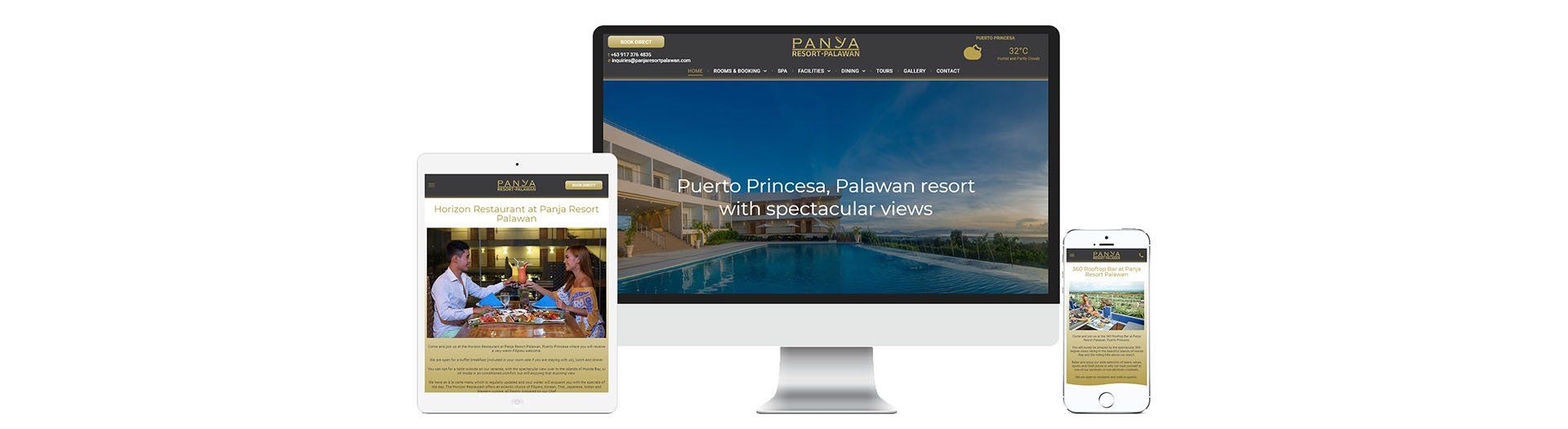 Panja Resort website design