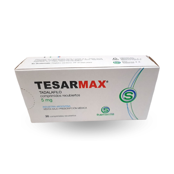 TESARMAX 5 mg Comprimidos recubiertos