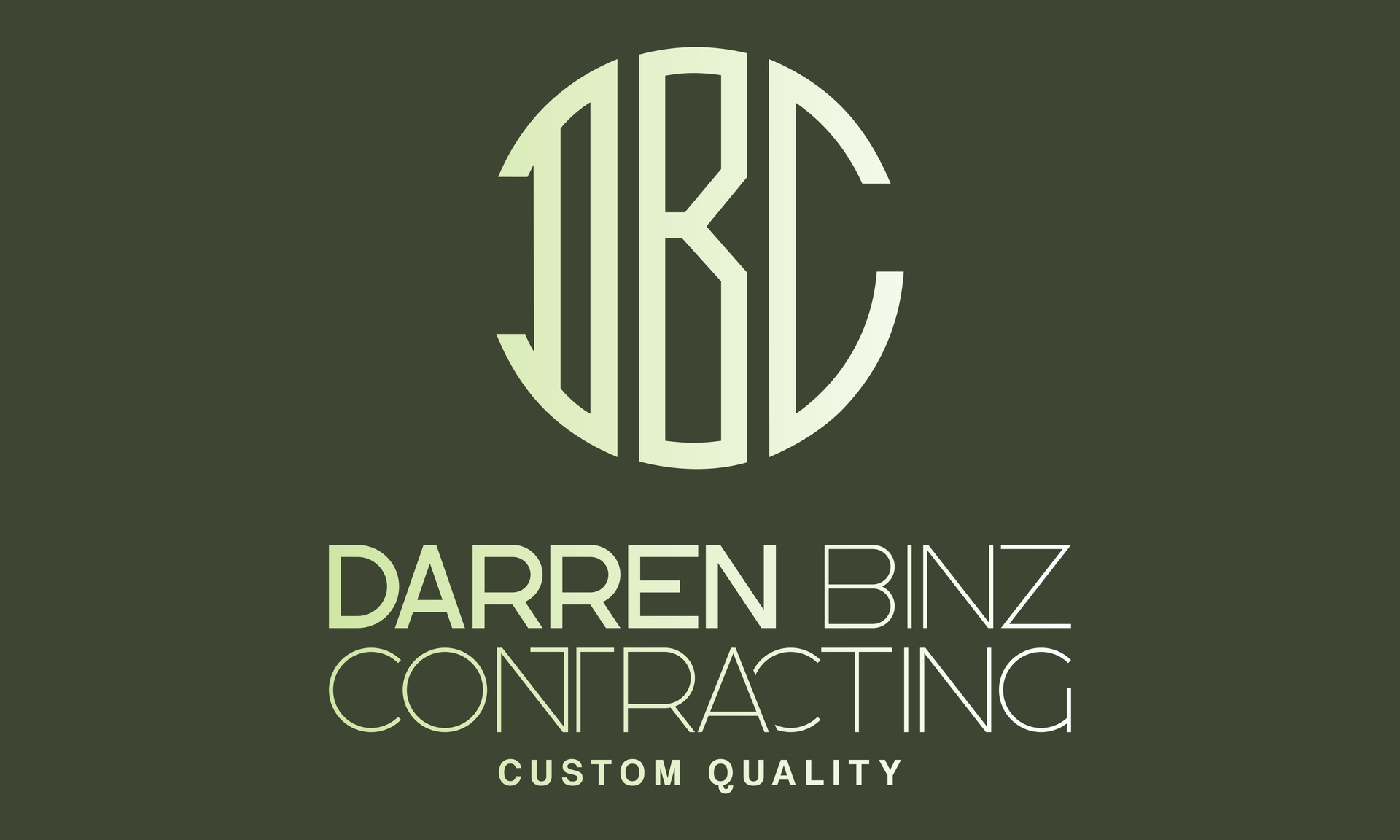 Darren Binz Contracting Business Logo