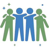 Icon representing 100 gala attendees