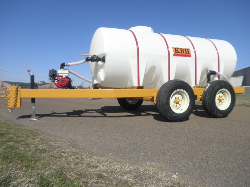 A large white tank with the word kbp on it