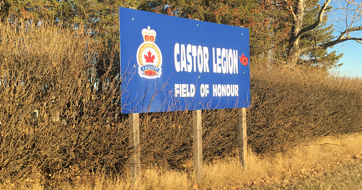 Castor Legion Field of Honour Alberta Remembrance Day