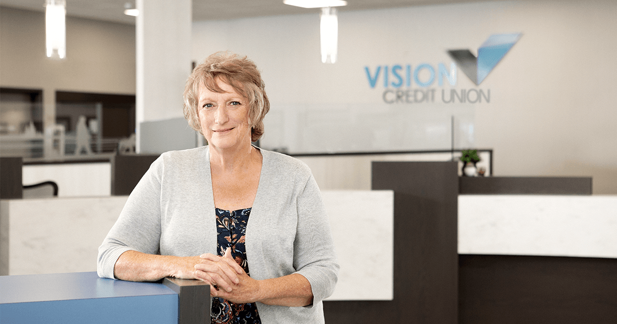 Jackie Walkey of Vision Credit Union Camrose West End Branch