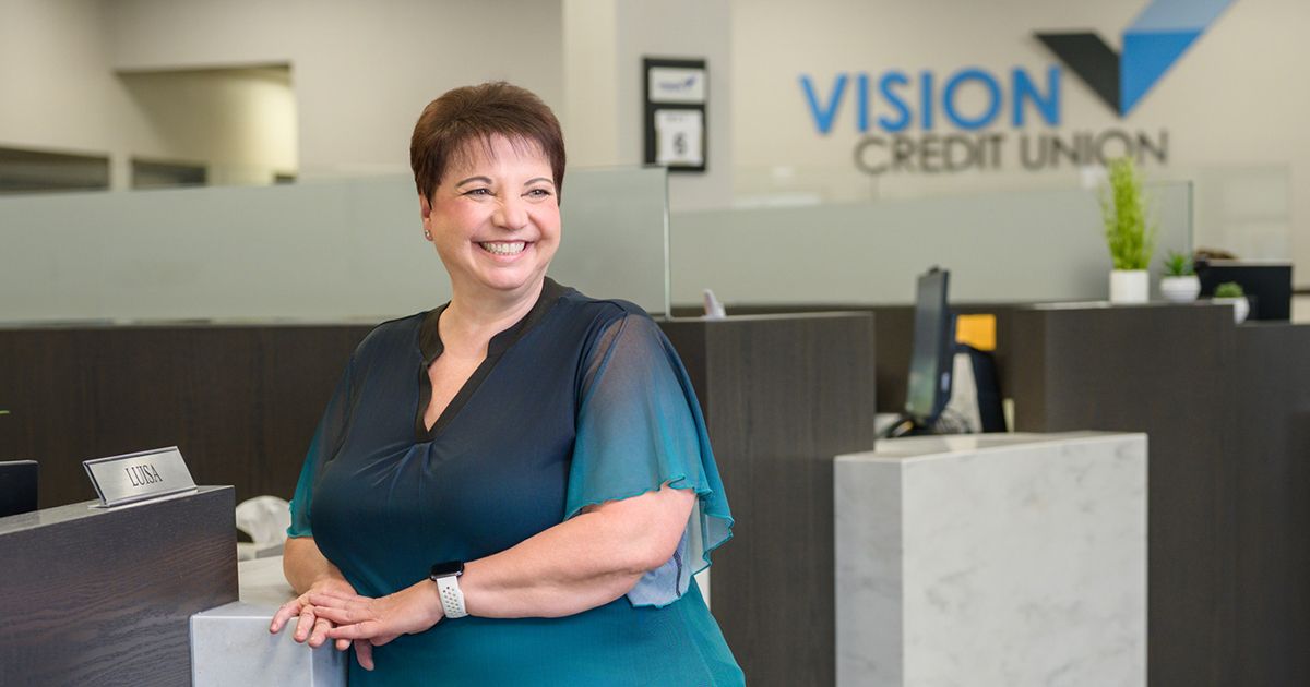 Luisa Davidse, Senior MSR at Vision Credit Union's Camrose West End branch.