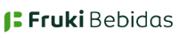 Logotipo da Fruki Bebidas, texto em verde e cinza escuro.