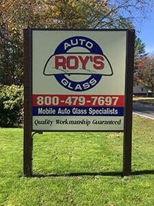 Company Signage — Auto Glass Services in Dudley, MA