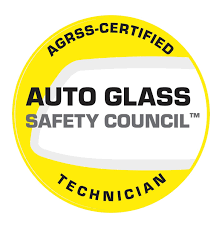 The logo for the agrss-certified auto glass safety council technician.