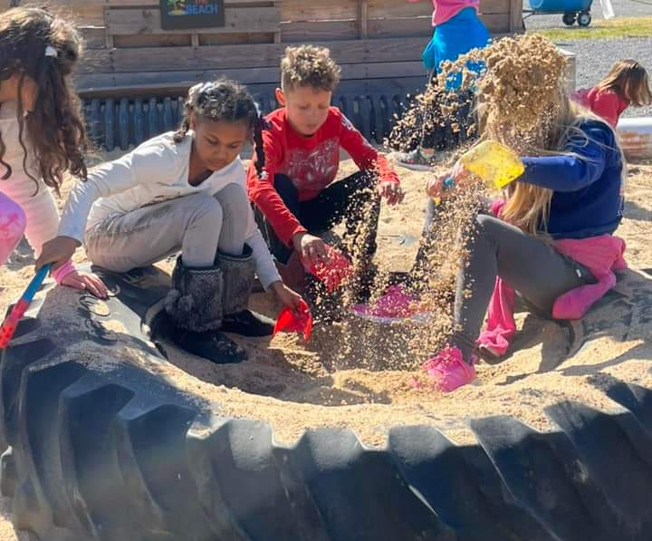 A poster that says let 's play on it