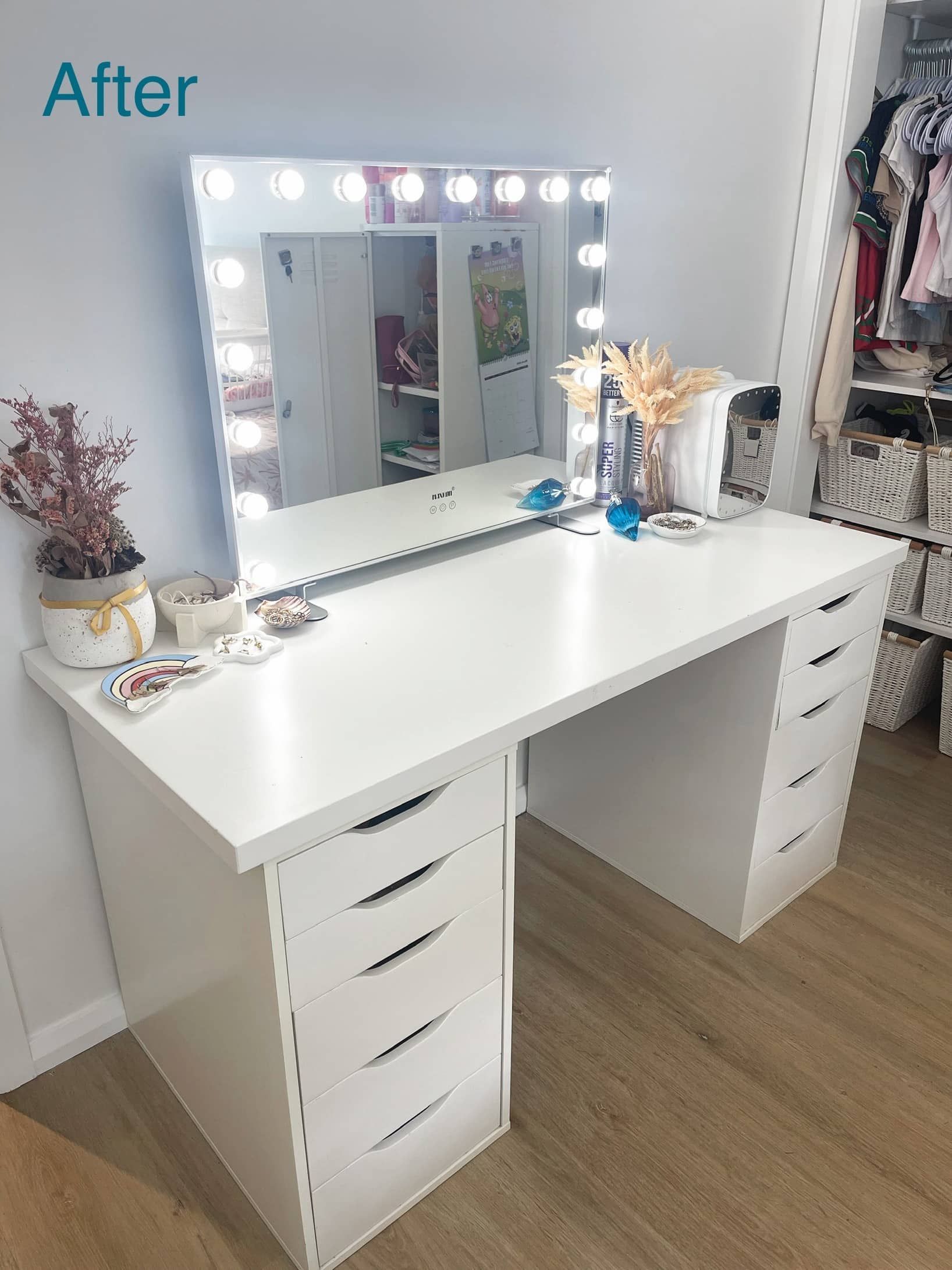 An organised bedroom desk on the gold coast