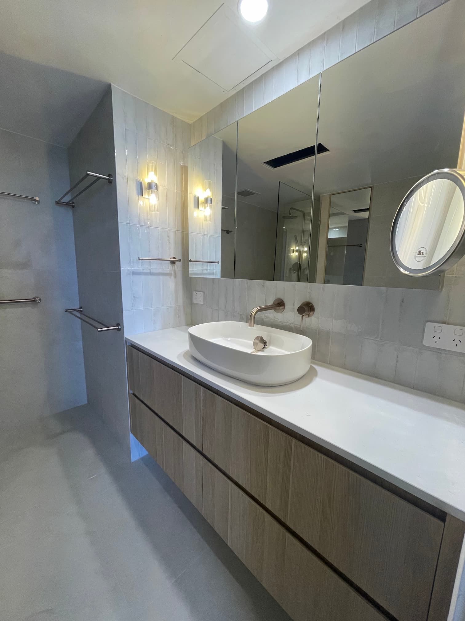 A clean gold coast bathroom