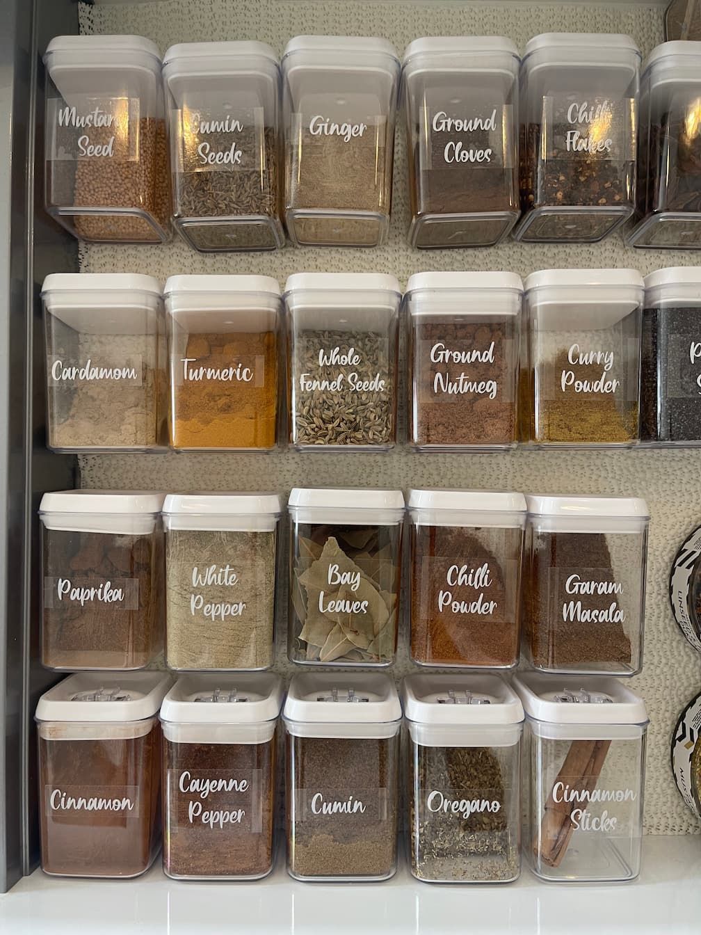 An organised pantry system
