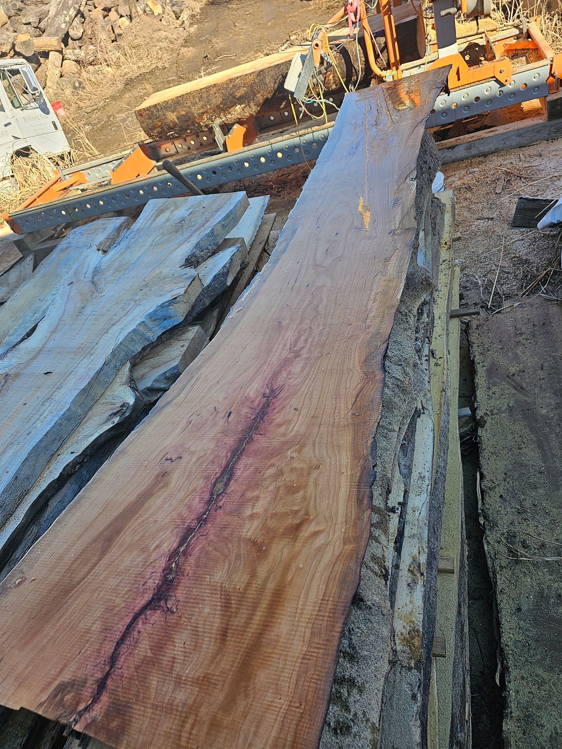 Fresh Cut Live Edge Cherry Slabs