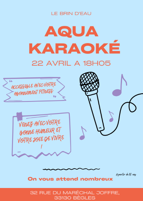Aqua karaoké le brin d'eau