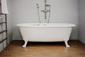 Bathroom Remodeling — White Bathub in Asheville, NC